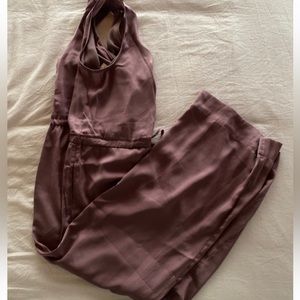 Washable satin romper